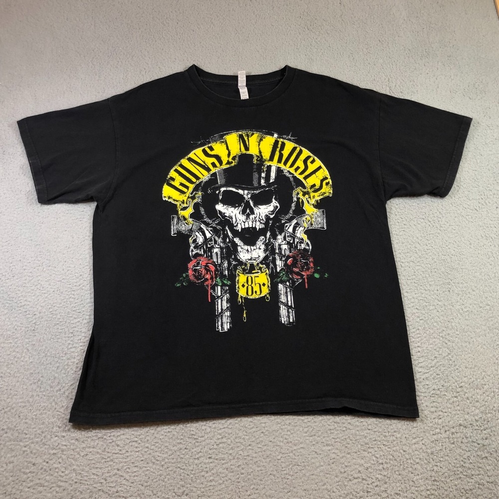 guns and roses T Shirt Mens XL black y2k era concert tee